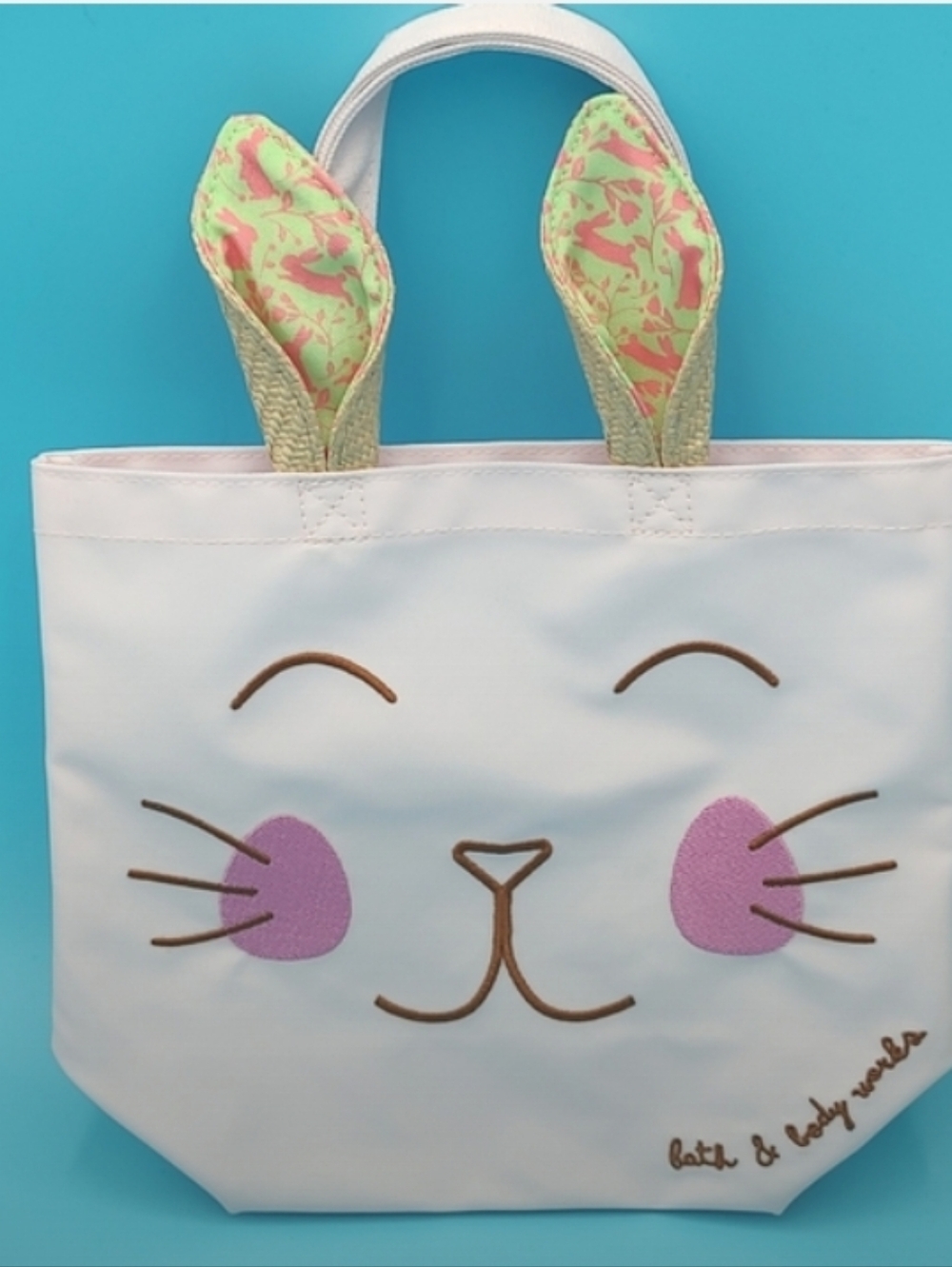 Bath & Body Works-Bunny🐰Face Mini Tote Bag (Pink 🩷)